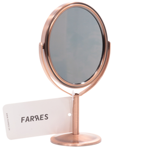 Зеркало настольное Farres №CM002 металлическое 2-х стороннее, бронза