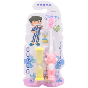 Зубная щетка Dorco №2733 детская с игрушкой Песочные часы