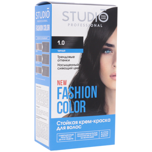 Крем-краска для волос Studio New Fashion Color стойкая 50/50/15мл