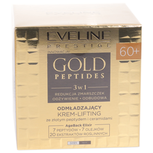 Крем-лифтинг 3в1 Gold Peptides 60+ Eveline Омолаживающий против морщин день/ночь 50мл