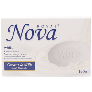 Крем-мыло Royal Nova White 140гр Cream & Milk 