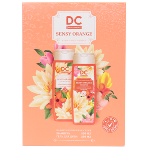 DC Sensy Orange парфюмированный набор женский (гель для душа 250мл + шампунь 250мл)
