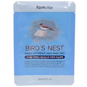 Маска FarmStay Bird's Nest с экстрактом ласточкиного гнезда тканевая