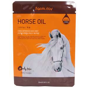 Маска FarmStay Horse Oil с лошадиным жиром тканевая