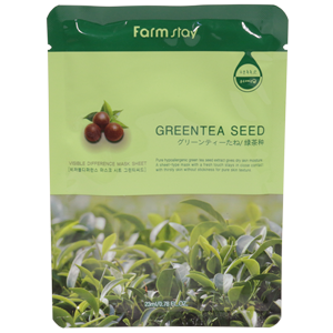 Маска FarmStay Greentea Seed с семенами зеленого чая тканевая