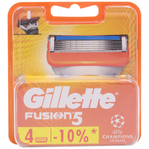 Сменные кассеты DGillette Fusion5 ( 4шт в пластике UEFA)