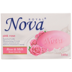 Крем-мыло Royal Nova Pink Rose 140гр Rose & Milk