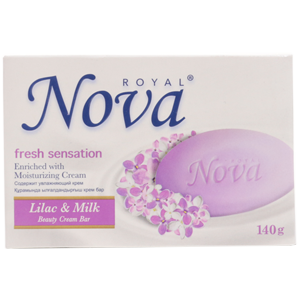 Крем-мыло Royal Nova Fresh Sensation 140гр Lilac & Milk