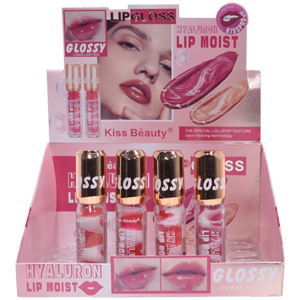 Блеск для губ Kiss Beauty №71171-03 Hyaluron Li Moist Glossy (сборка 4шт)