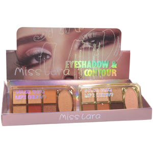 Тени для век + контуринг Miss Lara №MS72  2в1 Color Your Life Beauty (сборка 2шт)