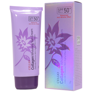 Солнцезащитный крем Cellio Collagen SPF50+ с коллагеном 70мл