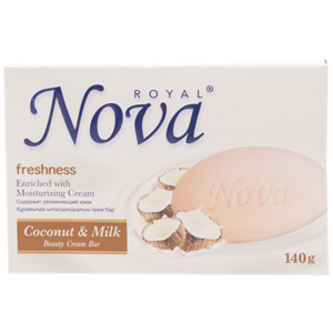 Крем-мыло Royal Nova Freshness 140гр Coconut & Milk