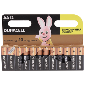 Батарейка Duracell 12шт AA на блистере 1.5V щелочная  