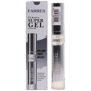 Гель для фиксации ресниц и бровей Farres №6051 Super Gel 24 hours Volume прозрачный 13мл