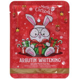 Маска Merry Christmas Arbutin Whitening с арбутином Mavellin тканевая 25гр