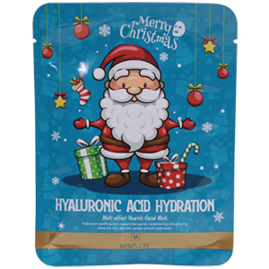 Маска Merry Christmas Hyaluronic Acid Hydration с гиалуроновой кислотой Mavellin тканевая 25гр