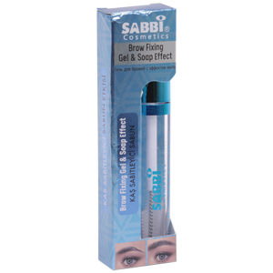 Гель для бровей Sabbi №0311 Brow Fixing Gel & Soap Effect фиксирующий с эффектом мыла прозрачный 6мл