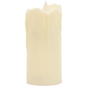 Свеча №LR-8 светодиодная матовая мерцающая на батарейках (1шт 11см)