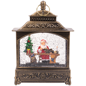 Фонарь музыкальный №W02 Новогодний (USB, батарейки 19см)