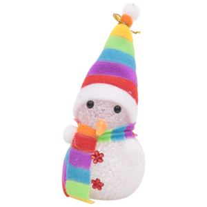 Снеговик №L15 светящийся на батарейках (1шт. 12см)