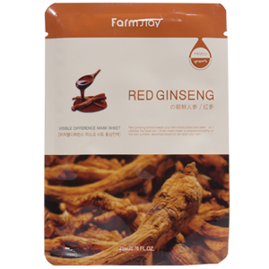 Маска FarmStay Red Ginseng с экстрактом корня красного женьшеня тканевая