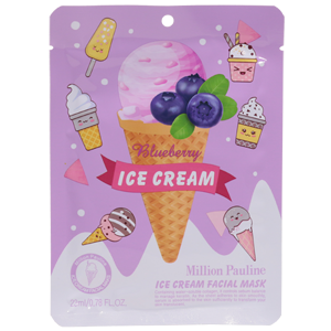 Маска Million Pauline Ice Cream Blueberry с экстрактом черники тканевая