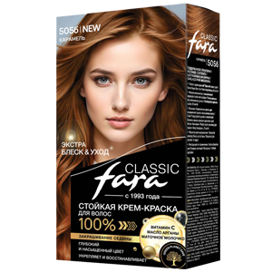 Крем-краска для волос Fara Classic тон 505б Карамель стойкая 50мл