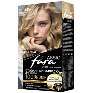 Крем-краска для волос Fara Classic тон 515 Светло-русый стойкая 50мл