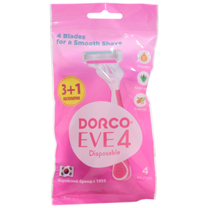 Станок для бритья женский Dorco Eve 4 одноразовый (4 шт)