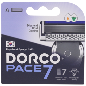Сменные кассеты Dorco Pace 7 (7 лезвий, 4шт)