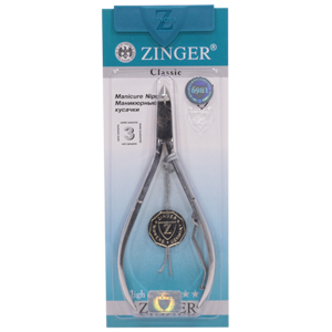 Кусачки маникюрные Zinger №Z 1010 S LJ-1SPR-R для кутикулы (серебро)
