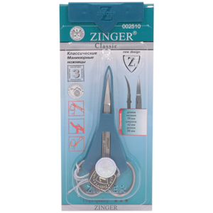 Ножницы Zinger №B-113 FD SH IS маникюрные ручная заточка