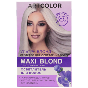 Осветлитель для волос АртКолор Maxi Blond с экстрактом льна 6-7 тонов