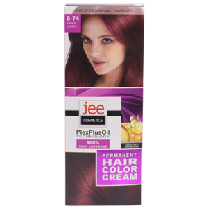 Крем-краска для волос Jee Cosmetics TICS тон 5-74 Морозная вишня стойкая 