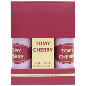Tomy Cherry подарочный набор женский парфюмерный (шампунь 250мл + гель для душа 250мл)