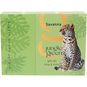 Jungle Green Savanna Лайм и Мята подарочный набор женский (шампунь 250мл + гель для душа 250мл)
