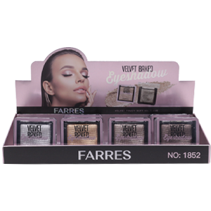 Тени для век Farres №1852 Velvet Baked бархатные запеченные (сборка 6шт) 