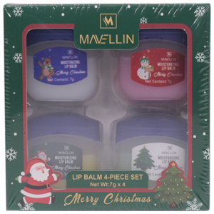 Набор бальзамов для губ Mavellin Merry Christmas 7мл (упаковка 4шт)