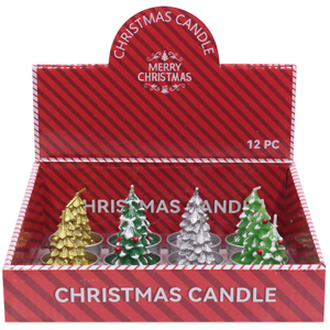 Свечи парафиновые Merry Christmas 2 (сборка 12шт)