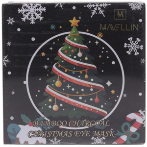Патчи для глаз Mavellin Елочка Christmas Bamboo Charcoal с углем бамбука 60 шт