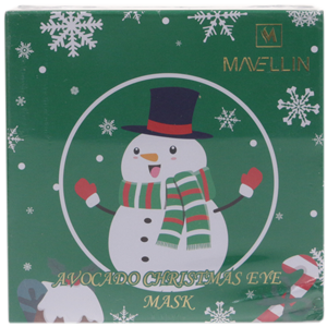 Патчи для глаз Mavellin Снеговик Christmas Avocado с экстрактом авокадо 60 шт