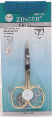 Ножницы ручная заточка Zinger №B 102 HG SH IS маникюрные