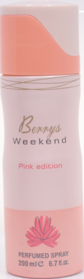 Дезодорант женский Berrys Weekend Pink edition парфюмированный 200мл