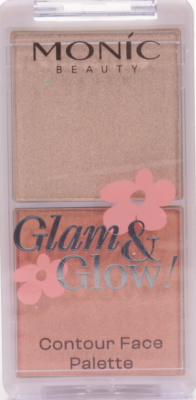Контуринг Monic Beauty Glam&Glow! №01 (хайлайтер+румяна)