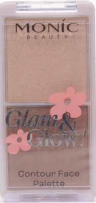 Контуринг Monic Beauty Glam&Glow! №02 (хайлайтер+румяна)