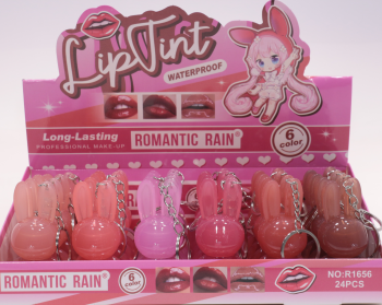 Блеск для губ детский  Romantic Rain №1656 зайчик (сборка 6 шт)