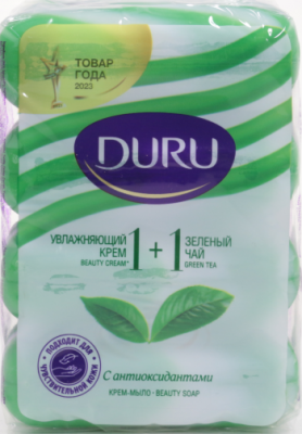 Мыло Duru Зеленый чай  (зеленый 4х80гр в пакете)