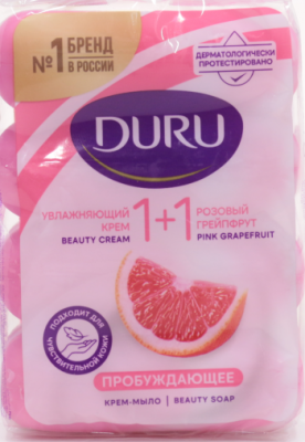Мыло Duru Грейпфрут (розовый 4х80гр в пакете)