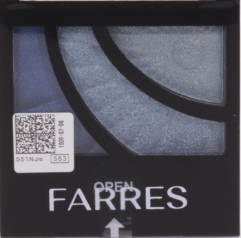 Тени для век Farres №1009 3-х цветные (сборка 6 шт.)