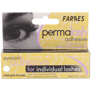 Клей для ресниц и пучков Farres Permalash Adhesive белый 7гр